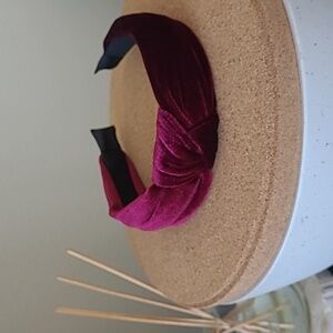 Velvet wrapped knotted handband
